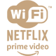 Wifi, netflix, Prime Video